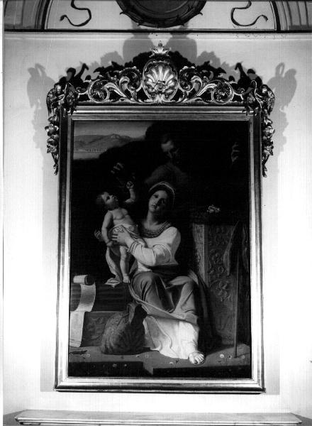 SACRA FAMIGLIA (dipinto, elemento d'insieme) - ambito ligure (secc. XIX/ XX)