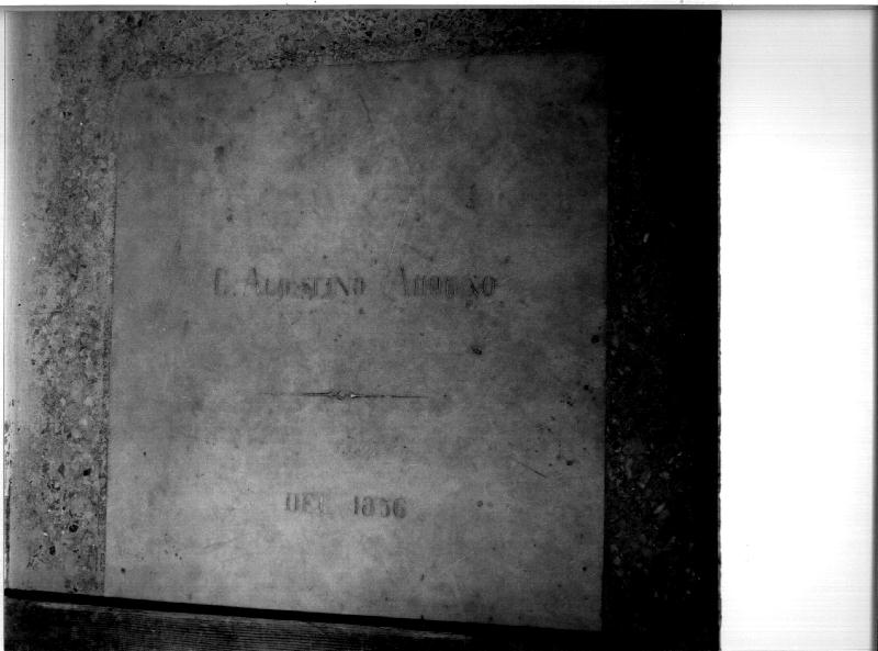 lapide, opera isolata - bottega genovese (sec. XIX)