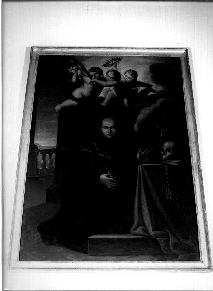 figura maschile inginocchiata (dipinto, opera isolata) - ambito genovese (sec. XIX)