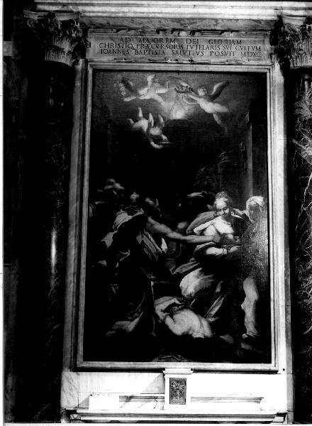 cornice, elemento d'insieme di Casella Daniele (bottega), Corte Antonio (ultimo quarto sec. XVI)