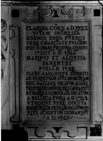 lapide, insieme - bottega ligure (metà sec. XX)