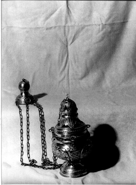 motivi decorativi (turibolo, opera isolata) - PRODUZIONE LIGURE (secc. XIX/ XX)