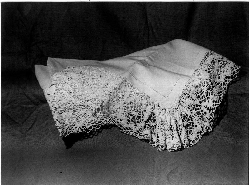 tovaglia d'altare, opera isolata - manifattura ligure (prima metà sec. XX)