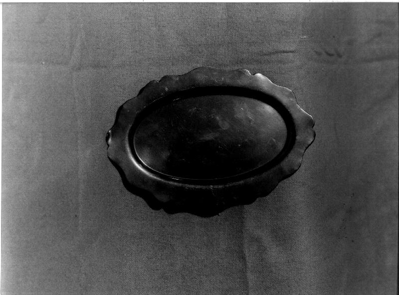 vassoio porta ampolline, opera isolata - PRODUZIONE LIGURE (secc. XIX/ XX)