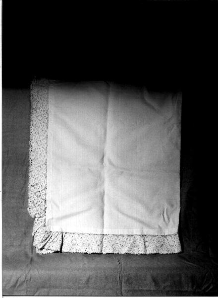 tovaglia d'altare, opera isolata - manifattura ligure (seconda metà sec. XIX)