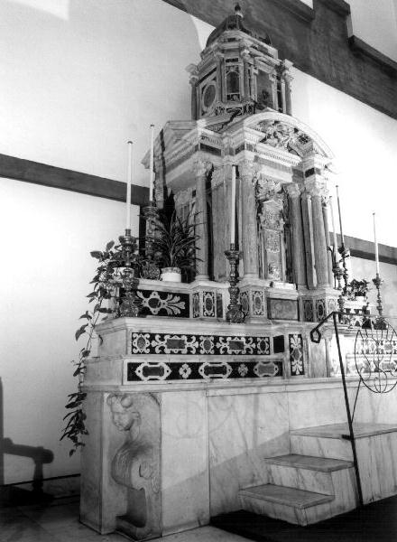 altare maggiore, elemento d'insieme di Orsolino Tommaso (attribuito) (sec. XVII)