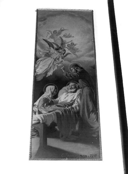morte di San Giuseppe (dipinto, opera isolata) di Thermignon Carlo (attribuito) (sec. XX)