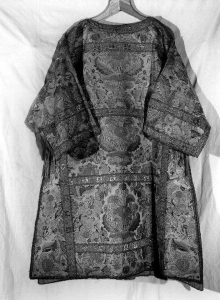 tunicella, elemento d'insieme - manifattura genovese (sec. XVIII)