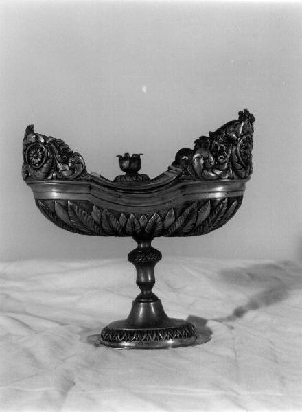 navicella portaincenso, opera isolata - bottega genovese (secondo quarto sec. XIX)