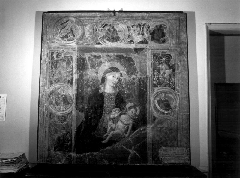 Madonna con Bambino benedicente (dipinto, opera isolata) - ambito genovese (sec. XV)