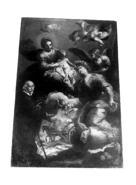 gloria di Santa Rosalia (dipinto, opera isolata) di Castello Valerio (metà sec. XVII)
