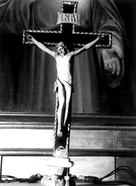 CRISTO CROCIFISSO (crocifisso, opera isolata) - produzione italiana (prima metà sec. XIX)