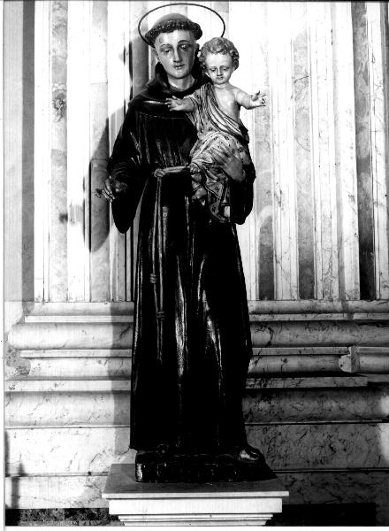 Sant'Antonio da Padova con il bambino (statua, opera isolata) - bottega ligure (prima metà sec. XX)