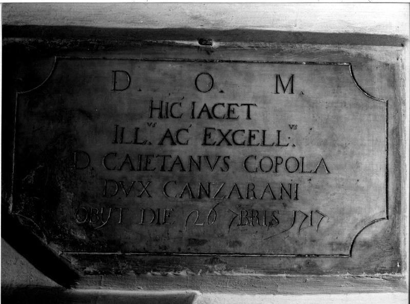 lapide, opera isolata - bottega genovese (sec. XVIII)