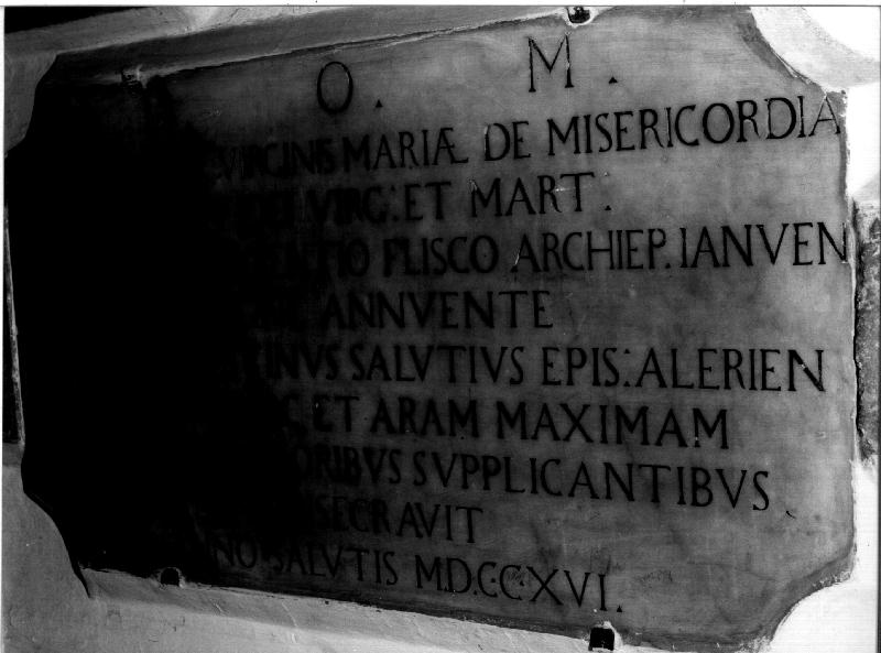 lapide, opera isolata - bottega genovese (sec. XVIII)