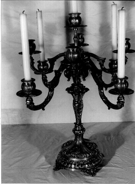motivi decorativi (candelabro, coppia) - bottega genovese (primo quarto sec. XX)