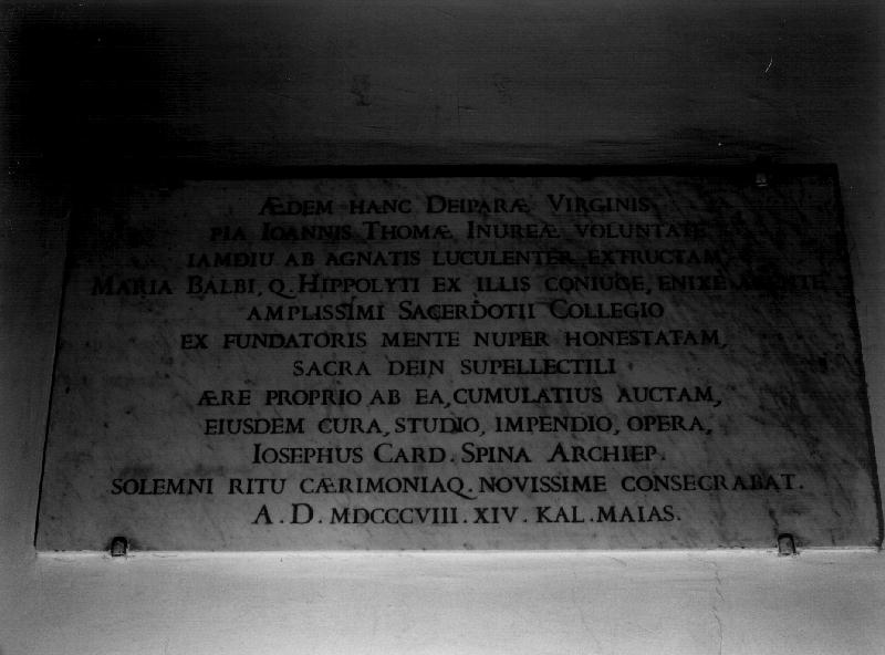 lapide documentaria, opera isolata - bottega ligure (sec. XIX)