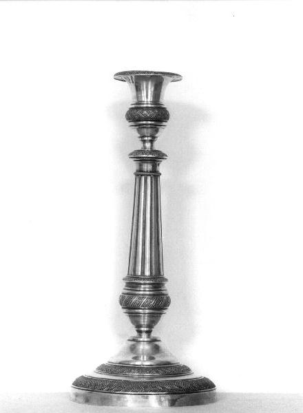 candeliere, coppia - bottega ligure (prima metà sec. XIX)