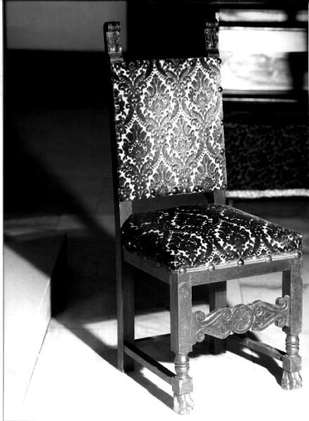 sedia, opera isolata - ambito ligure (prima metà sec. XX)