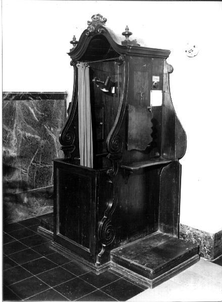 confessionale, opera isolata - ambito ligure (seconda metà sec. XIX)
