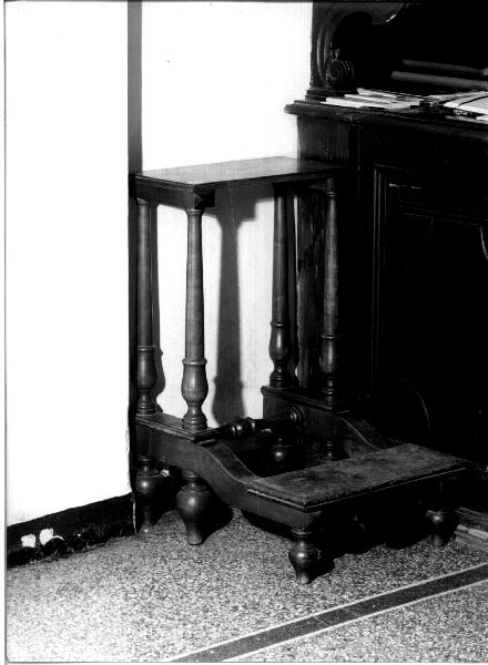 inginocchiatoio, opera isolata - ambito ligure (seconda metà sec. XIX)