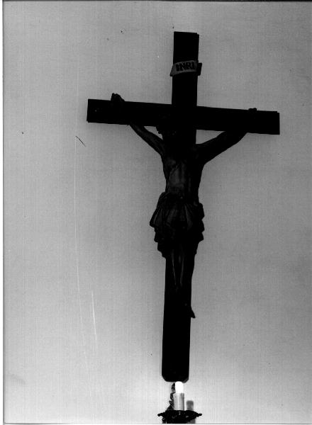 CRISTO CROCIFISSO (crocifisso, opera isolata) - ambito ligure (ultimo quarto sec. XIX)