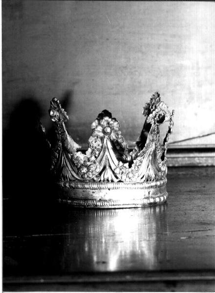 corona da statua, opera isolata - PRODUZIONE LIGURE (prima metà sec. XIX)