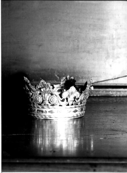 corona da statua, opera isolata - ambito ligure (seconda metà sec. XIX)