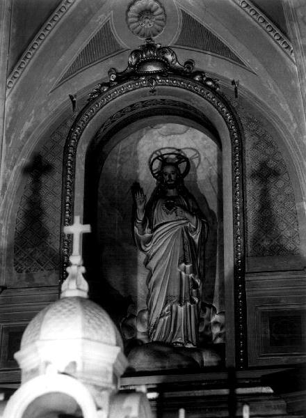 CRISTO BENEDICENTE (statua, elemento d'insieme) - bottega ligure (prima metà sec. XX)