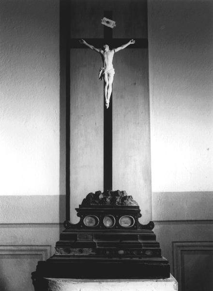 Cristo crocifisso (reliquiario, opera isolata) - PRODUZIONE LIGURE (secc. XIX/ XX)