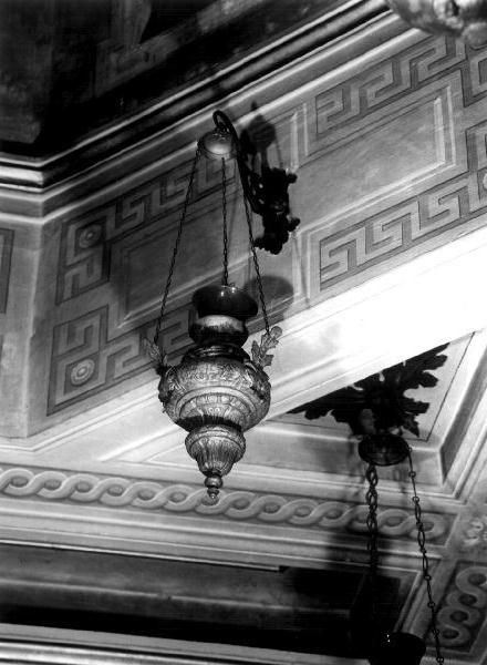 MOTIVI DECORATIVI VEGETALI (lampada, opera isolata) - bottega ligure (fine/inizio secc. XIX/ XX)