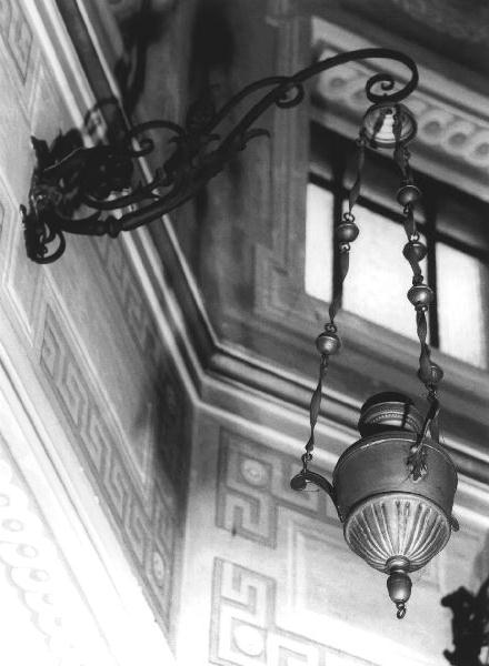 lampada, opera isolata - bottega ligure (prima metà sec. XX)