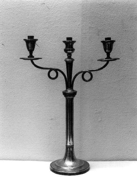 candelabro, opera isolata - bottega ligure (prima metà sec. XX)