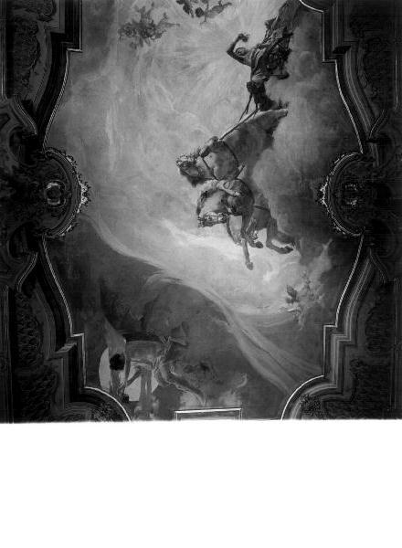 Apollo sul carro del sole (dipinto, elemento d'insieme) di Malerba Francesco (sec. XX)