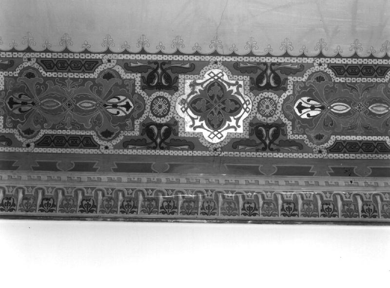 MOTIVI DECORATIVI GEOMETRICI/ MOTIVI DECORATIVI VEGETALI (dipinto, opera isolata) - ambito ligure (inizio sec. XX)