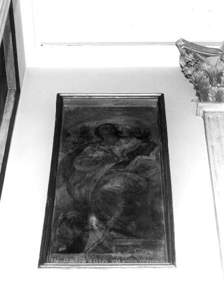 San Marco Evangelista (dipinto, elemento d'insieme) di Castello Valerio (attribuito), Merano Giovanni Battista (attribuito) (secondo quarto sec. XVII)