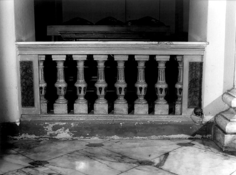 balaustrata, coppia - bottega genovese (seconda metà sec. XIX)