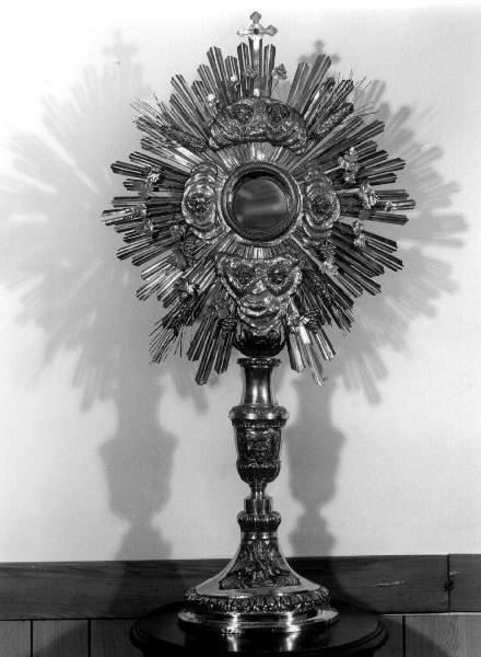 ostensorio, opera isolata - bottega genovese (sec. XIX)