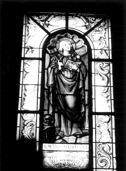 Santa Maria Maddalena (vetrata, elemento d'insieme) - PRODUZIONE LIGURE (sec. XX)