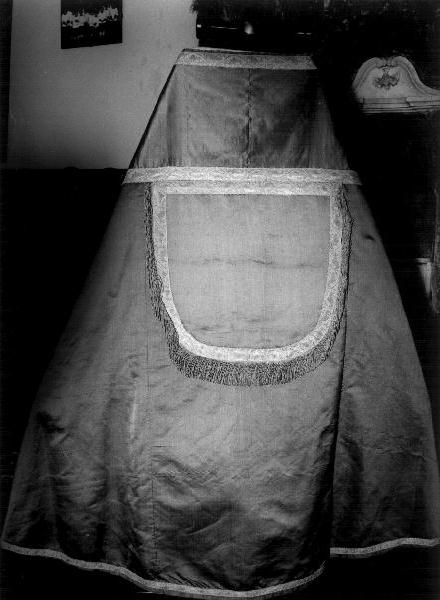 piviale, elemento d'insieme - manifattura ligure (fine/inizio secc. XIX/ XX)