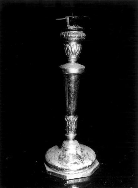 candelabro, coppia - bottega ligure (prima metà sec. XIX)