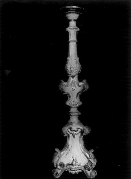 candelabro, coppia - bottega ligure (metà sec. XVIII)