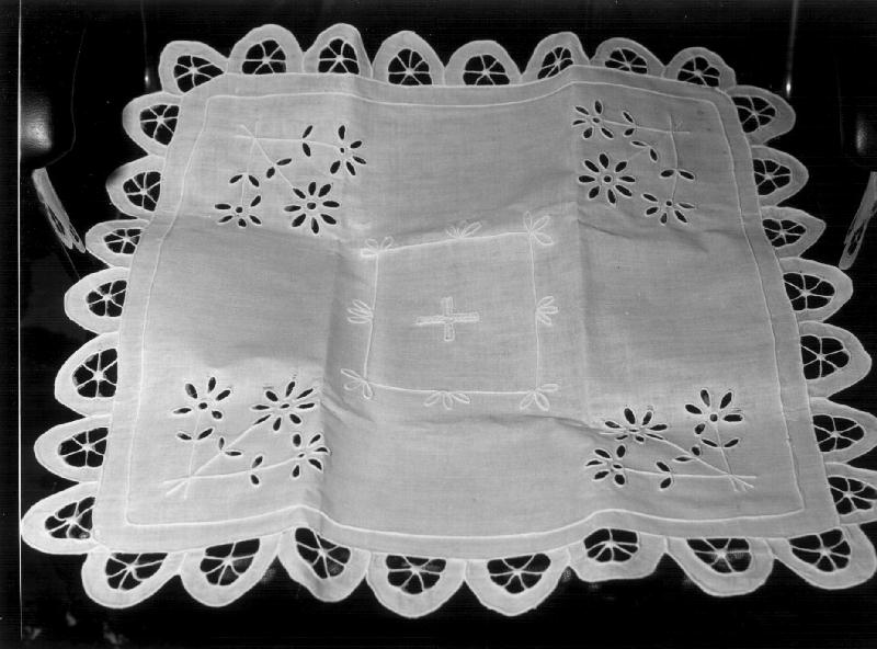 fiori (corporale, opera isolata) - manifattura ligure (prima metà sec. XX)