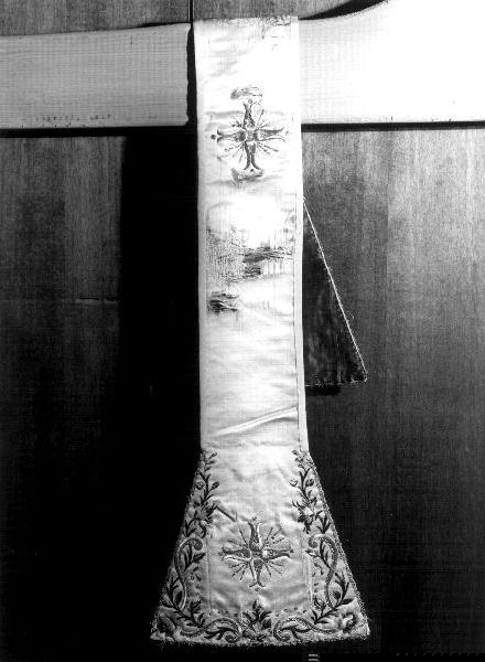 motivi decorativi vegetali/ croce (manipolo, coppia) - manifattura ligure (metà sec. XVIII)