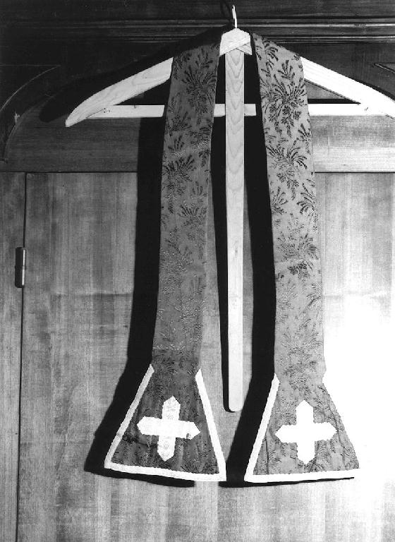 croce (stola, opera isolata) - manifattura ligure (primo quarto sec. XX)