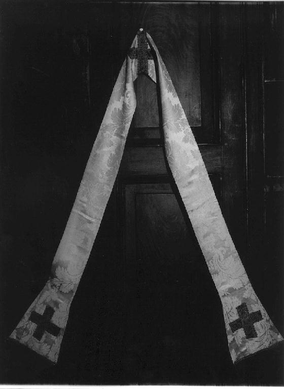 croce (stola, elemento d'insieme) - manifattura ligure (primo quarto sec. XX)