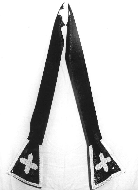 croce (stola, elemento d'insieme) - manifattura ligure (inizio sec. XX)