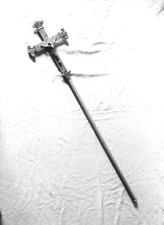 Cristo crocifisso (croce processionale, opera isolata) - PRODUZIONE LIGURE (secc. XIX/ XX)