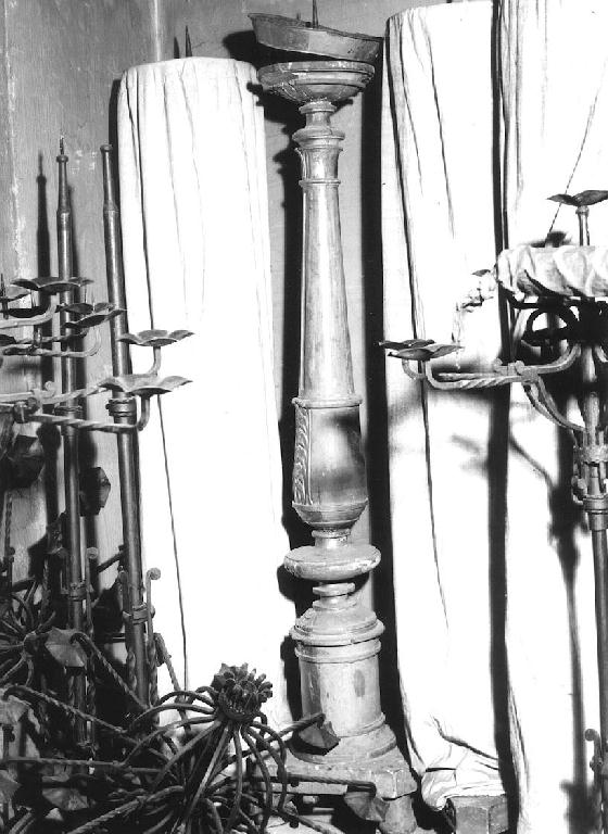 candelabro, serie - bottega ligure (secondo quarto sec. XIX)