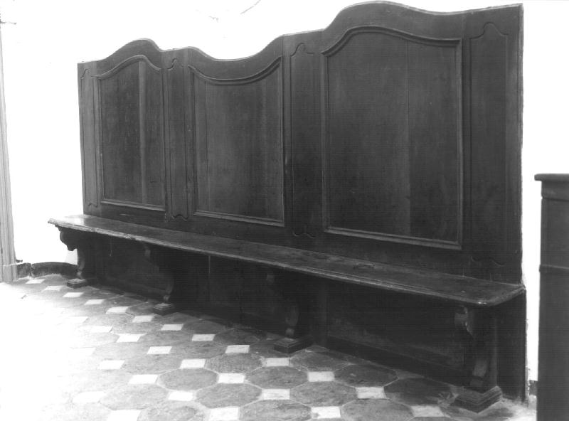 panca, opera isolata - bottega ligure (seconda metà sec. XVIII)